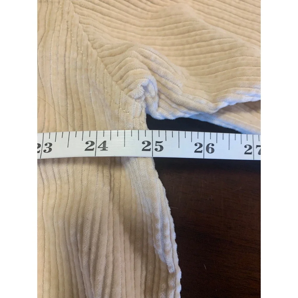 American Eagle Tan Corduroy Shacket Cropped Button Down Shirt‎ Jacket Beige XL